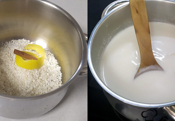 ingredientes del arroz con leche