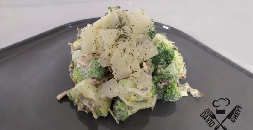 timbal de ensaladilla de brócoli